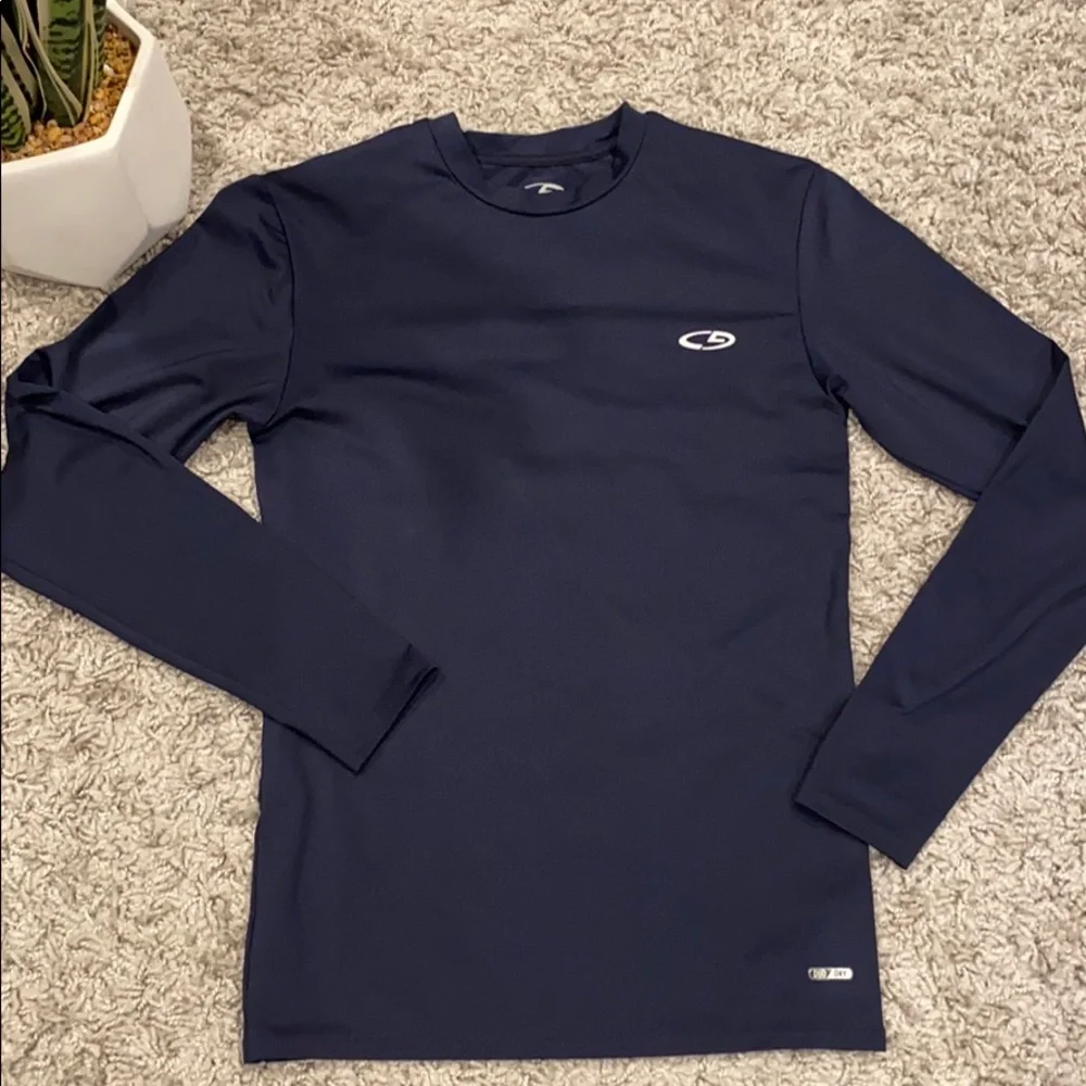 CG by Champion boys duo dry long sleeve top dark blue size Small